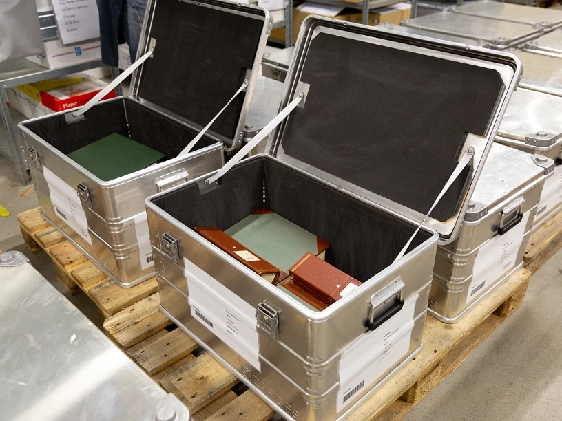 Sicher verpackt für den Transport